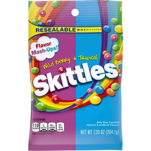 Skittles Skittles Peg Bag Mash-Ups 7.2 oz., PK12 317293